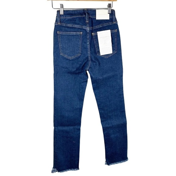 Jonathan Simkhai Standard River High Rise Straight Jean Rin Rinse Size 25 - Picture 2 of 11